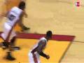 Dwyane Wade Drives Baseline And Gets The Slam!