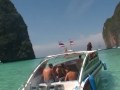 Speedboat Setting Off from Maya Bay, Krabi, Thailand