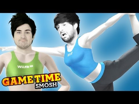 WE GET FIT WITH WII U FIT (Gametime w/Smosh)