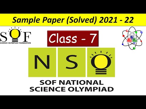 NSO Class – 7 | National Science Olympiad Exam | Solved Sample Paper Of ...