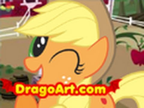 how to draw applejack