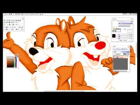how to draw chip n dale