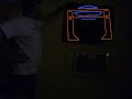 this is my tron recognizer el wire sign. i built the sequencer. dptwiz cut the design. the lines are perfectly straight in real life. the waviness is the result of my cheap cam.