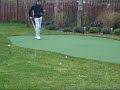 Matt - Golf tricks and short game practice on artificial green at home