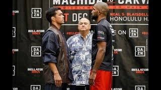 Bellator 213: Lyoto Machida vs. Rafael Carvalho Press Conference Staredown - MMA Fighting by MMA Fighting