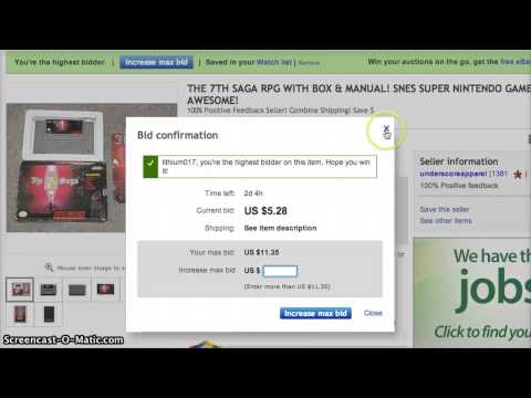 how to properly bid on ebay