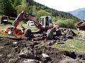 travaux en montagne pelle araign�e.