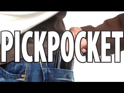 how to practice pickpocketing