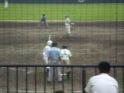 寒河江高校　秋の大会一次予選　vs山形工業　５回表寒河江高校守備