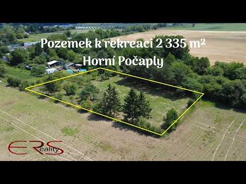 Video Pozemek k rekreaci 2 335 m², Horní Počaply
