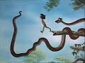 Mowgli and Kaa 2nd Encounter Mowgli and Kaa 2nd Encounter