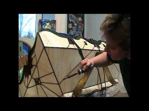 how to repair tiffany lamp