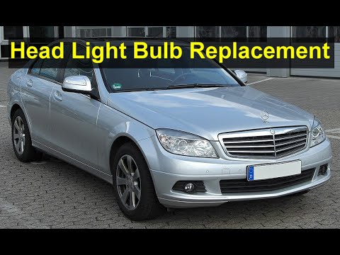 Mercedes Benz C350 Head Light Bulb Replacement, C-Class – Auto Repair Series