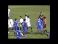 Watch 'YouTube				- A player tries to strangle the referee in a match in Chile'