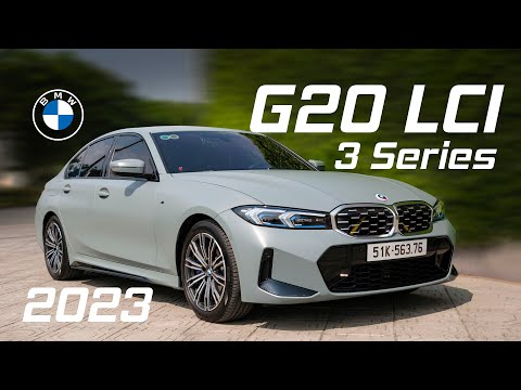 Trên tay BMW 330i G20 lên đời ngoại hình 2023, đèn Matrix LED mới rất đẹp