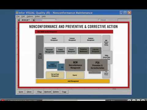 Infor VISUAL Quality Management Video Image