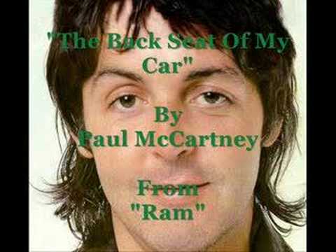 The back seat of my car Paul Mccartney