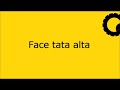 Face tata alta …