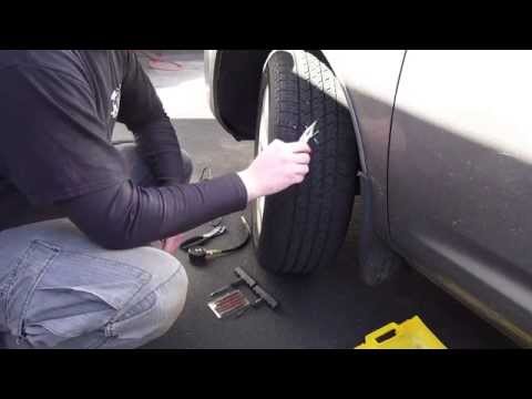 how to patch a tire with a nail in it