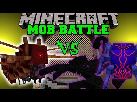 CATERKILLER VS EMPEROR SCORPION & MORE - Minecraft Mob Battles - Mods