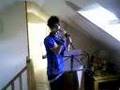 Me sing on Studio with my band