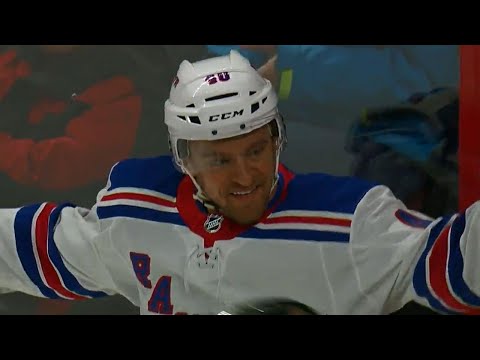 Video: Rangers' Zuccarello with a sweet feed to Grabner for tap in goal vs. Senators