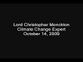 Lord Monckton: Klimagipfel = Weltregierung