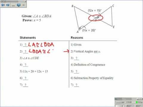 how to prove angles are congruent