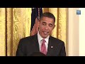 President Obama speaks at a White House reception marking LGBT Pride Month. June 22, 2010.