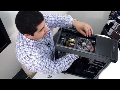 how to fit pc case fan