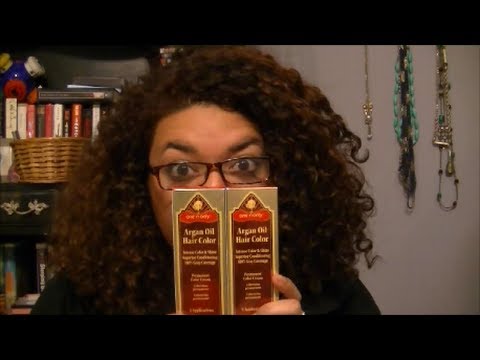 how to dye hair with argan oil