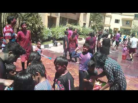2014 holi celebrations sobha aqua