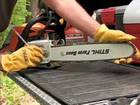 Chainsaw - Over an hour of information on how to properly use and care for your chain saw. Chain saw features, maintenance, saw chain sharpening, protective apparel and...
