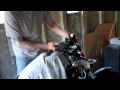 Delboy's Garage, XL883 Iron, fitting some Biltwell 'Keystone' Z bars.