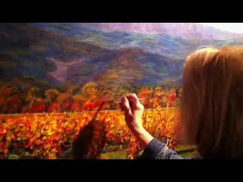 how to paint a vineyard