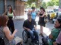 Fotos de la Campaña de Operación Salida de ASPAYM Sevilla con la colaboración del Excmo. Ayuntamiento de Sevilla, el Distrito Macarena y la Policía Local los días 1 y 15 de julio de 2010 en la Glorieta Olimpica de la Ciudad de Sevilla (Junto al Puente del Alamillo).