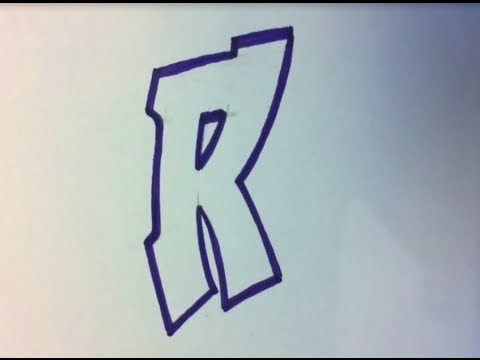 how to draw graffiti letters of the alphabet h
