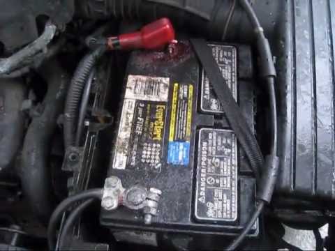 Battery Cable Negative side,and terminal replace,2000 Acura TL