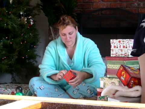 gift reaction funny - This is my mom's reaction to a Christmas present....her new wedding ring. Very Funny!