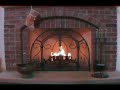 Christmas fireplace in 3D anaglyph