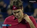 roger federer faces andy roddick in their 3rd match of round robin play at the 2007 masters cup in shanghai, china.