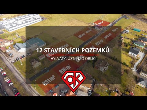 Video PRODEJ - stavební pozemek 985 m² v Hylvátech v Ústí nad Orlicí