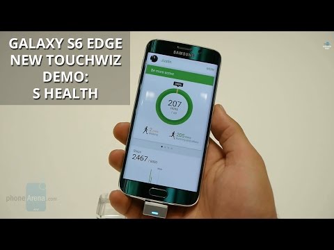 Samsung Galaxy S6 Edge new TouchWiz demo: S Health