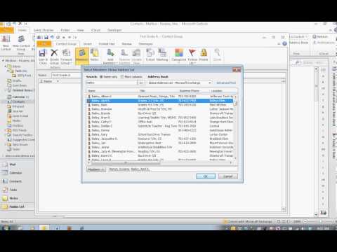 how to create distribution list in outlook