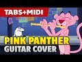 Henry Mancini - The Pink Panther Theme (Acoustic Fingerstyle Guitar Cover and Midi)