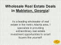 Mableton Wholesale Real Estate Deals by Bryan Ellis Mableton Wholesale Real Estate Deals by Bryan Ellis