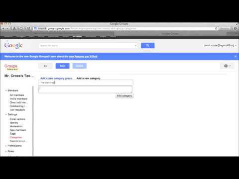 how to create google group
