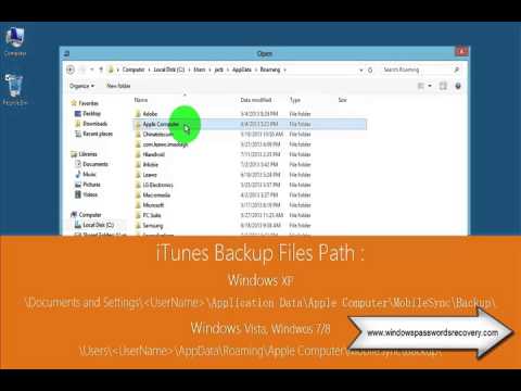 how to recover iphone backup password
