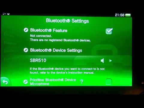 how to use bluetooth on a ps vita