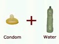 condon + agua = fogata